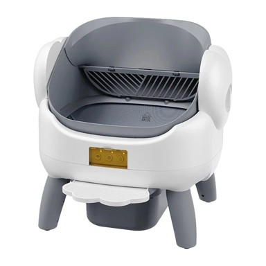 ROJECO Pametni automatski WC za mačke FJ108, Wi-Fi, spremnik 9 l, za mačke do 12 kg
