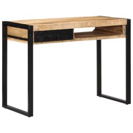 Radni stol 100x50x75 cm, puno grubo drvo mango