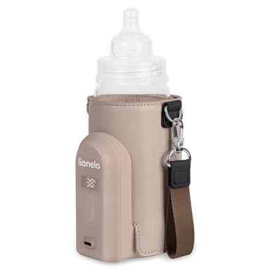 LIONELO Električni prijenosni grijač bočica Thermup Go Evo, s baterijom, Beige Taupe