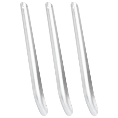 Strugač za konjski znoj, 3 kom, aluminij, srebrna