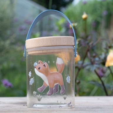 LITTLE DUTCH Staklenka za insekte Forest Friends, s povećalom i karticom, +3 godine