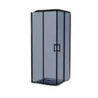 STIL Tuš kabina S241G 5mm 90x90x195 cm kvadratna blue/grey