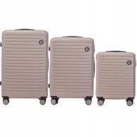 WINGS Set kofera COOT, 3 kom (L, M, S), ABS+, šampanjac
