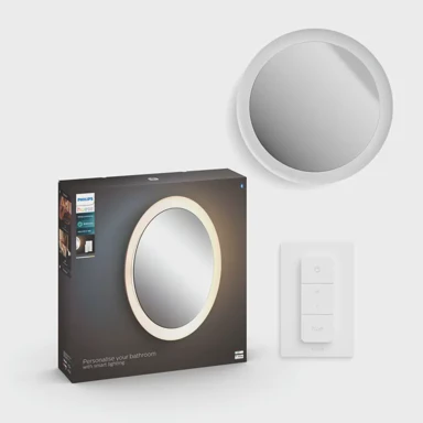 PHILIPS HUE Ogledalo sa LED svjetiljkom Adore, 27 W, bijela