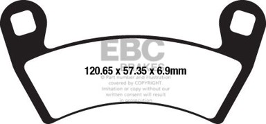 EBC Kočione pločice FA656R, set za 1 disk
