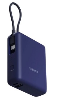XIAOMI Powerbank, 10. 000 mAh, 33W, s integriranim kabelom, plavi GL