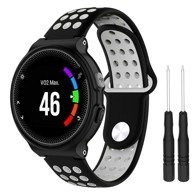 BStrap Silicone Sport remen za Garmin Forerunner 235, black/light gray