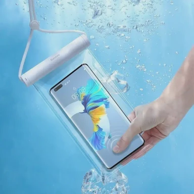 BASEUS Torbica vodootporna za mobitel Cylinder Slide, bijela