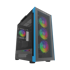 NIKCORP Gaming kućište Midi Tower, ATX, Micro-ATX, Mini-ITX, kaljeno staklo, crno, ARGB osvjetljenje