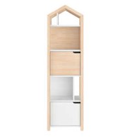 BELLAMY Polica za knjige Tatam Joey, bijelo/roza