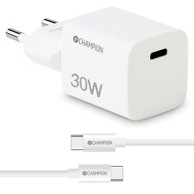 CHAMPION Kućni punjač, 30W, PD, USB-C kabel 1.5 m