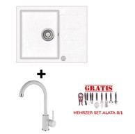 HELIKA Set Tesa SQT102-W, alba + slavina SHR J bijela