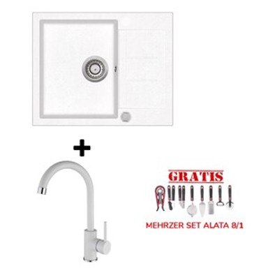 HELIKA Set Tesa SQT102-W, alba + slavina SHR J bijela