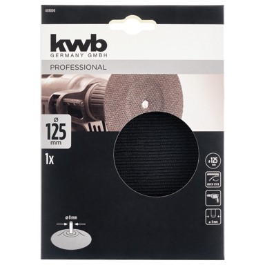 KWB Adapter za bušilicu, gumeni disk čičak 125 mm