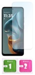 BLUEMOON Futrola tipa novčanik za Motorola moto E15 / moto G05 - maska uz crtež + zaštitno staklo 9H