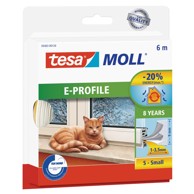 TESA Traka e-profil za vrata i prozore bijeli 4 mm/6 m