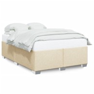 Okvir za krevet krem 140 x 190 cm od tkanine