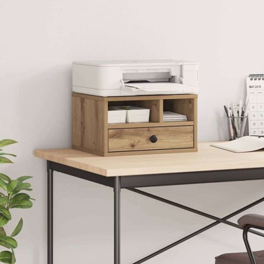 Držač za printer s ladicama, 40 x 32 x 24 cm, umjetnički hrast