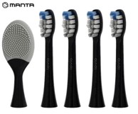MANTA LOVIO SonicProtect PRO Glave za električnu četkicu, 5 kom, srednje, crne