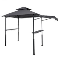 VEVOR Paviljon za roštilj, 2.43x1.5x2.5 m, sivi