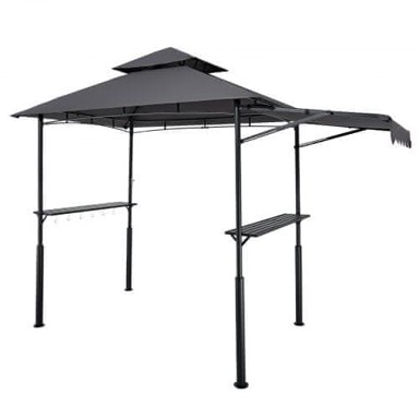 VEVOR Paviljon za roštilj, 2.43x1.5x2.5 m, sivi