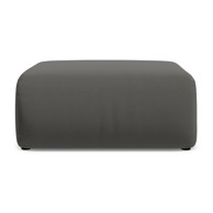 MAKAMII Sivi baršunast tabure Ekahi