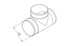 HACO T-spojnica za okrugle cijevi CTO 0665 / 3 × Ø125 mm
