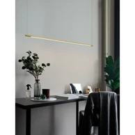 NOVA LUCE Visilica Elettra LED 20 W, 3000 K, 677 lm, IP20 NL9088102, mesing zlatna