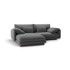 MICADONI HOME Tamno siva kutna garnitura (s lijevim kutom) Torino, 220x170x83 cm