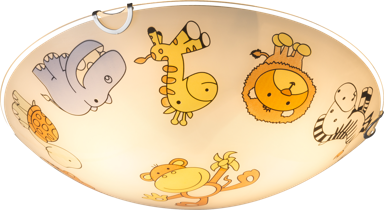 GLOBO Dječja lampa plafonjera Kiddy 2xE27 60W, bijela