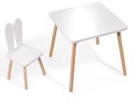 Dječji rastući set, stol i stolica s ušima