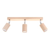 NICE LAMPS Drvena stropna svjetiljka Ludwik, dužine 45 cm