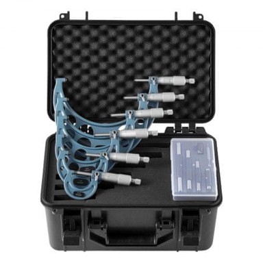 VEVOR Set mikrometara, 6 komada, 270x140x22 mm, plavi