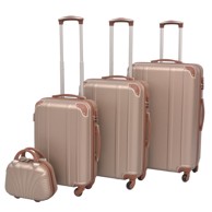Set kofera, 4-dijelni, ABS, boja šampanjca