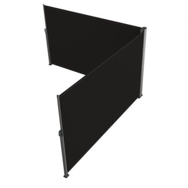 VEVOR Sklopiva bočna tenda, 180 × 600 cm, crna