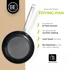 BE LIVING Set tava Essential Black, 24 cm i 28 cm, troslojni nehrđajući čelik