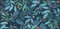 DEC TILE Dekorativna pločica Blue Forest 60x120, plava