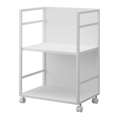 YAMAZAKI Bijeli metalni regal na kotačima 42x60 cm Tower