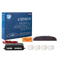 M-TECH Parkirni senzori Cp14W 18 mm s LED ekranom, bijeli