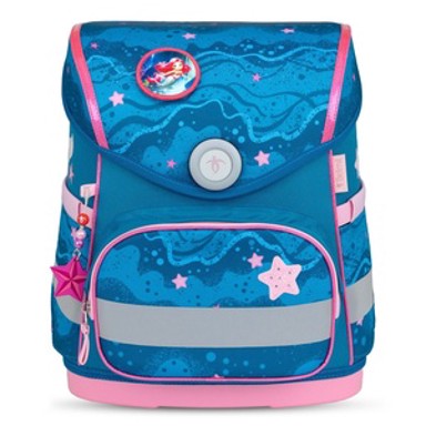 BELMIL Školska torba, ergonomska, Compact with Patches Mermaid