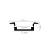Aluminijski profil ugradbeni 1, 8mm x 17.1mm, 2m