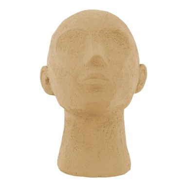 PT LIVING Dekorativna skulptura u boji pijeska Face Art, visina 22,8 cm