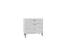 Dječja komoda Kubi, bijela, 90×100×47 cm