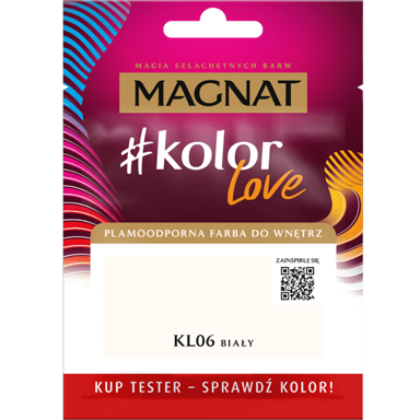 MAGNAT #kolorLove tester boje KL06, 25 ml, bijela