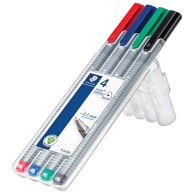 STAEDTLER Flomaster 334 SB4 fineliner triplus 0,3mm set