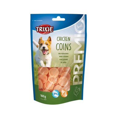 TRIXIE Poslastica za pse Premio Chicken Coins 100 g