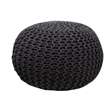 Tabure Stil pleteni 50x50x35 cm, sivi