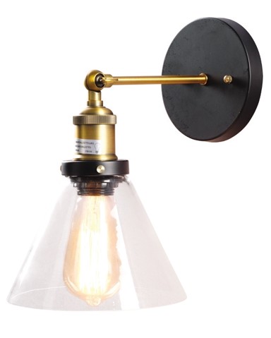 Dekorativna zidna rasvjeta Loft137W, prozirna