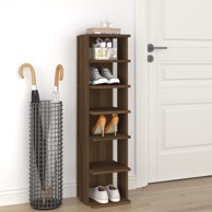 Stalci za cipele, 27,5 x 27 x 102 cm, drvo, hrast sonoma, 2 kom