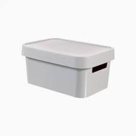 CURVER Kutija za spremanje s poklopcem siva
